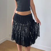 Vintage Italian Mesh Sequin Skirt (S/M)