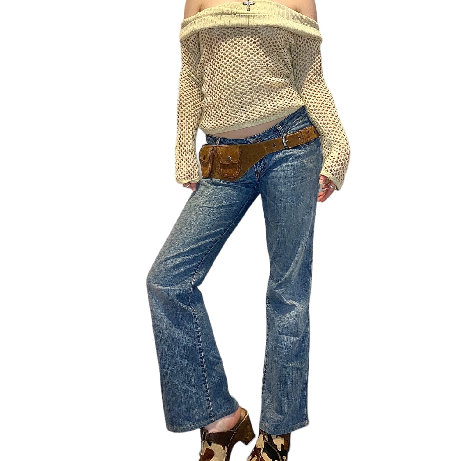 Vintage Miss Sixty Low Rise Bootcut Jeans (M)