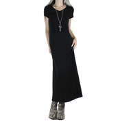 90s Black Maxi Dress (S)