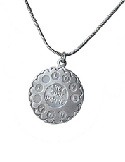 AREA CODE U-4-ME Vintage Sterling Silver Pendant Necklace