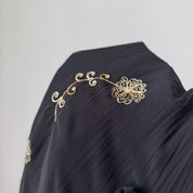 Vintage French Black Mesh Maxi Skirt (S)