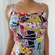 Y2K Pop Art Slinky Tank (S/M)