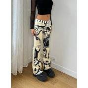 Italian Vintage Graphic Pants (S)