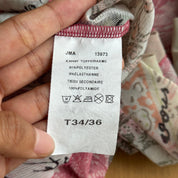 Vintage Euro Patchwork Mesh Top (XS/S)
