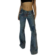 Y2K Graphic Jeans (S)