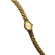 80s Gold Diamond Seiko Watch