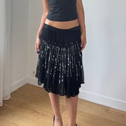 Vintage Italian Mesh Sequin Skirt (S/M)