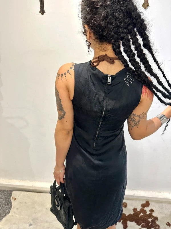 Vintage Diesel Safety Pin Black Avant Garde Dress (S)