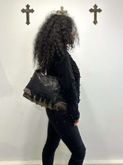 Vintage Italian Napoleon Black Jacket (S/M)