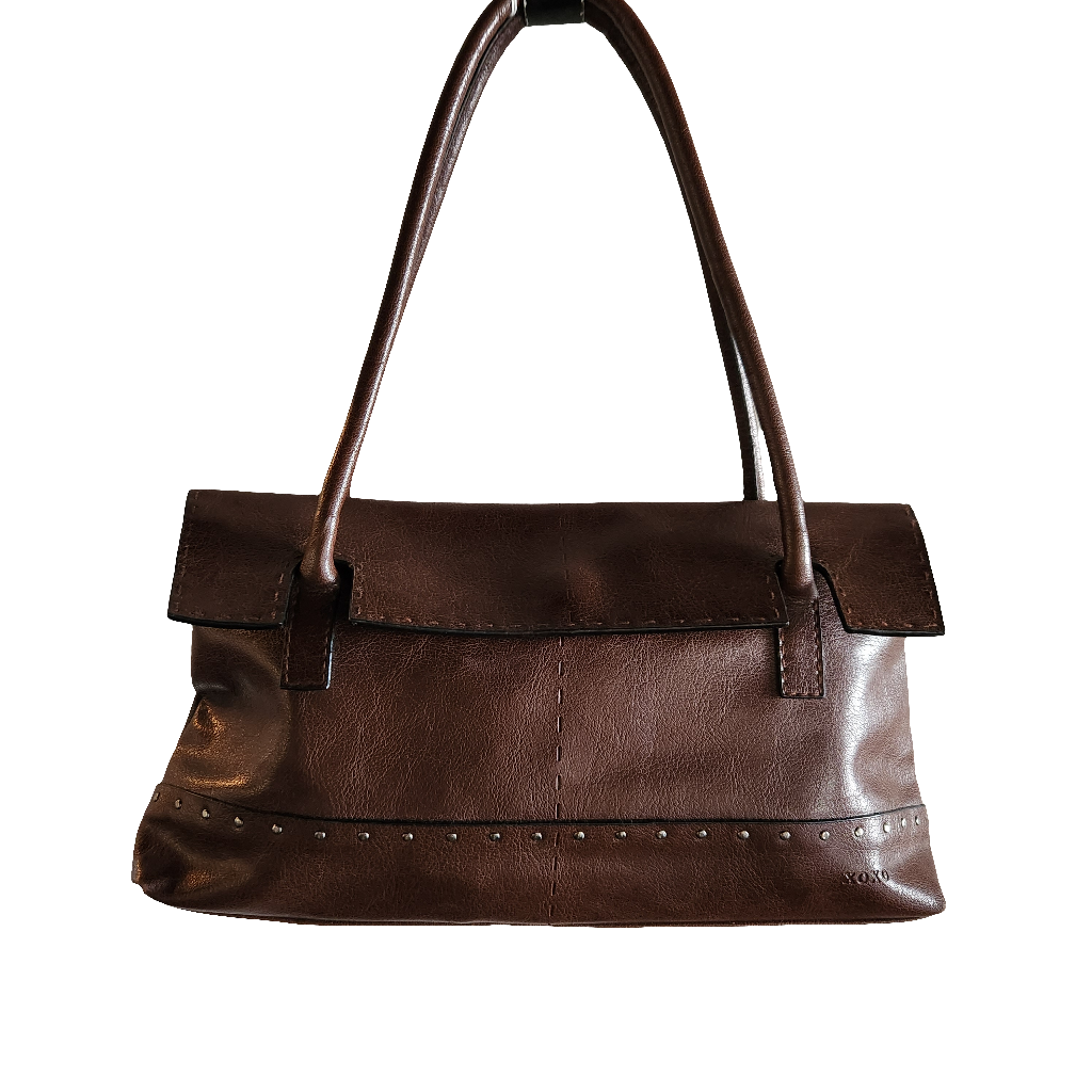Xoxo brown leather purse