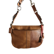 Brown Leather Reworked Coach bag