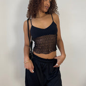 Vintage Euro Black Slinky Cami (S)