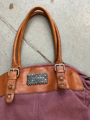 Vintage Purple 2010s Diesel Studded Shoulder Bag