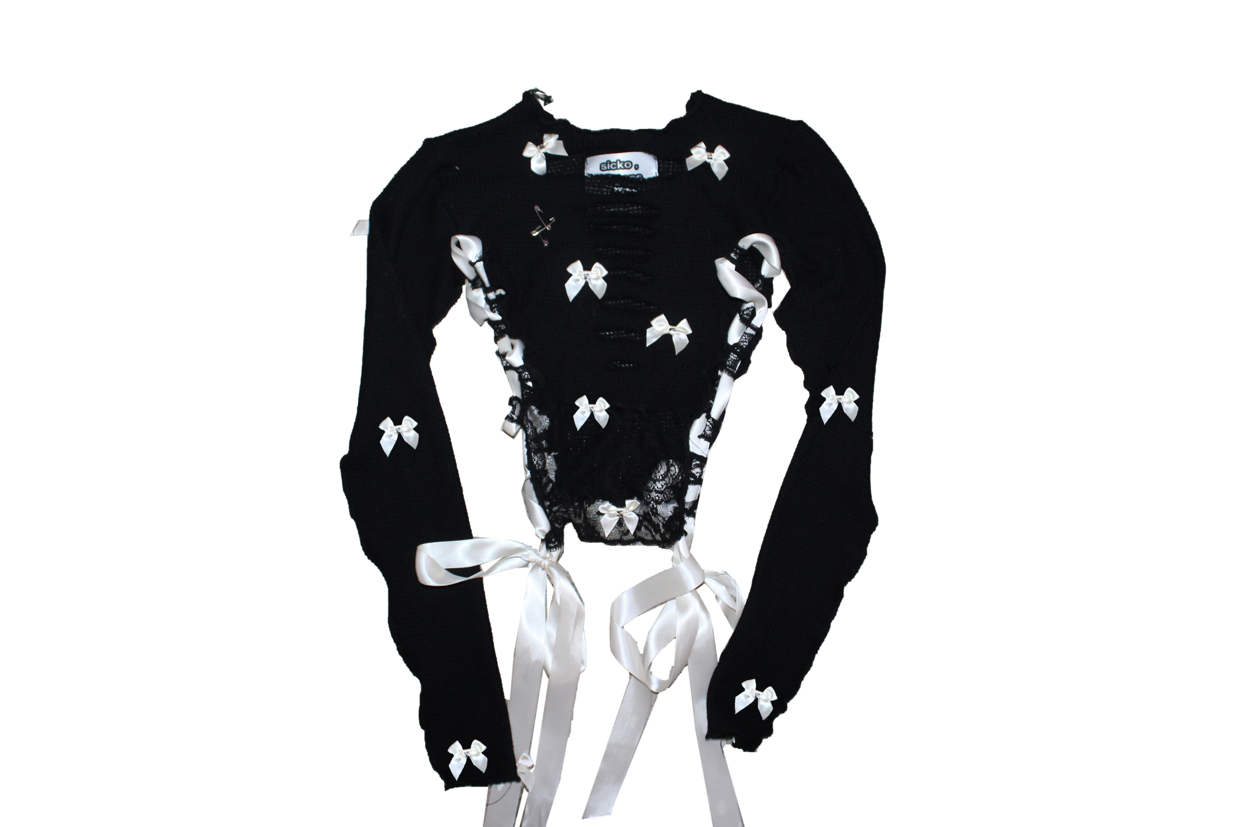 black ୧ .˚ₓ milk  sweater