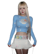 Blue Jelly Cup Top 🫧⋆｡