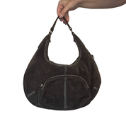 Brown Suede Hobo
