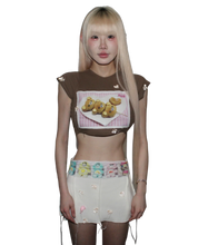 Brown Toast Custard Pastries Top [ ♡⊹˚₊