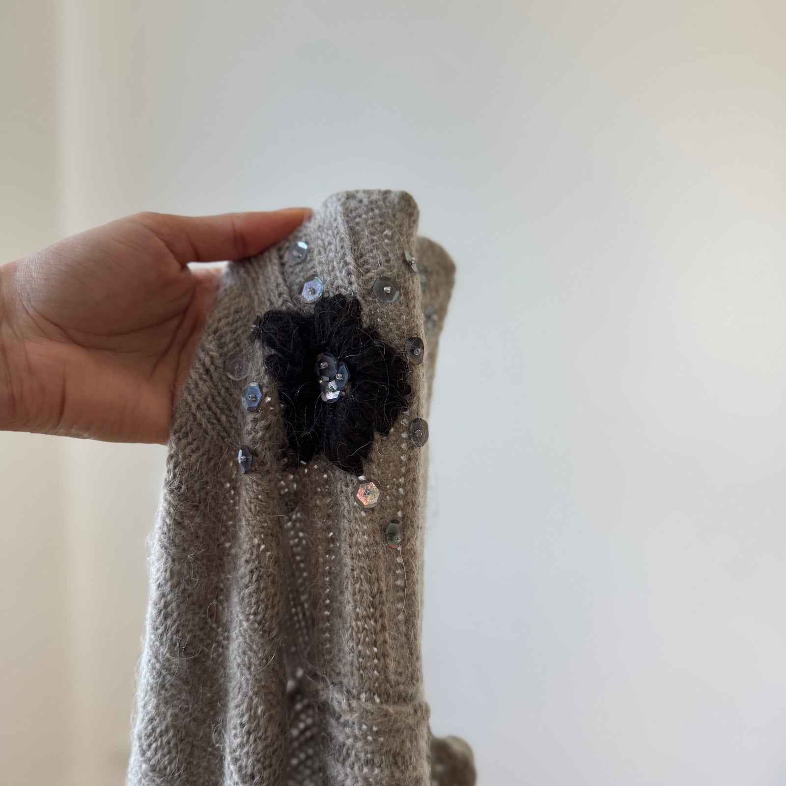 Italian Vintage Mohair & Wool Cardigan (S)