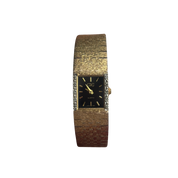 Gold 90s Black Dial Watch