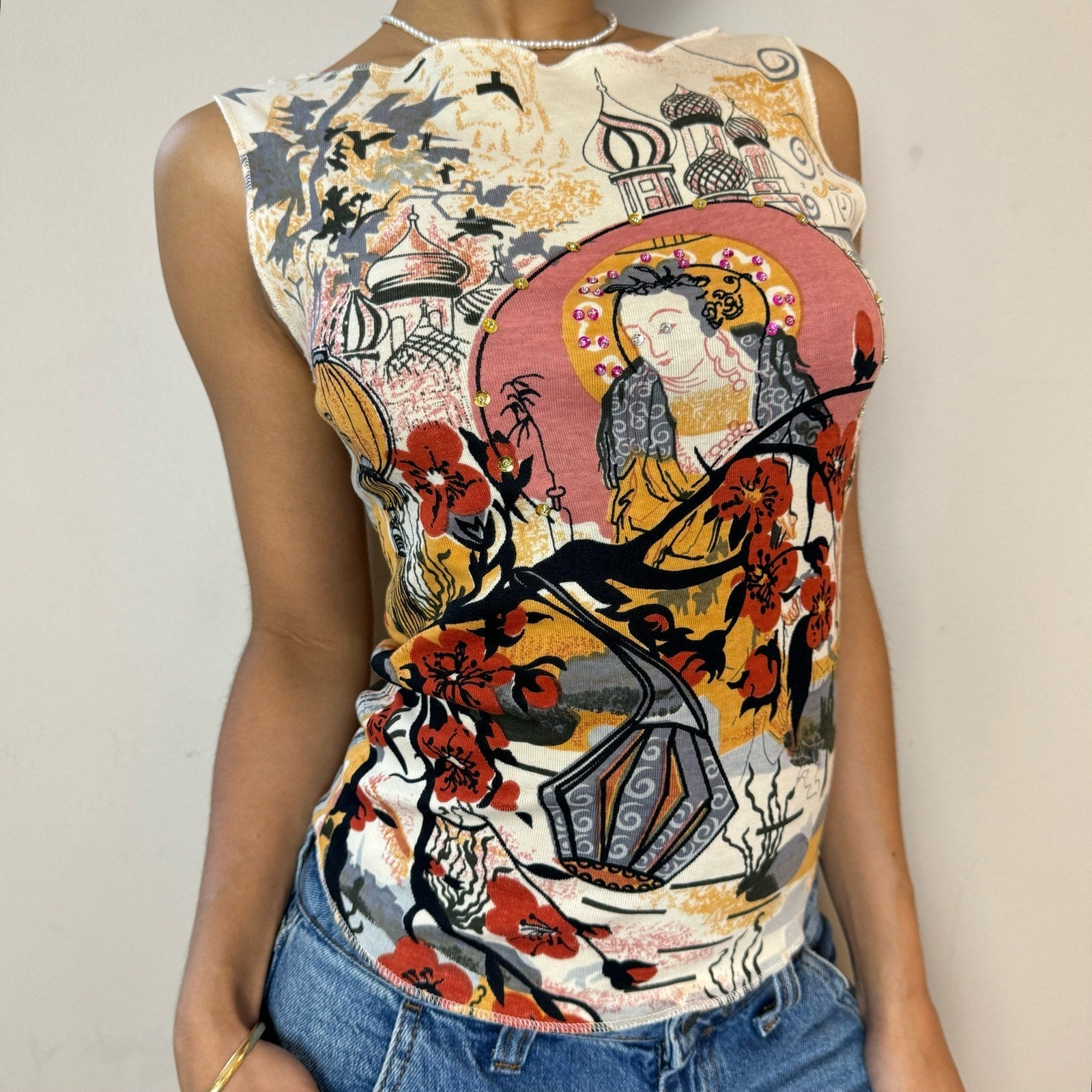 Embellished Oriental Top (S/M)