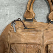 Vintage Diesel Key Hole Leather Handbag