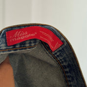 Vintage Y2K Lace Up Side Low Rise Flare Jeans (S)