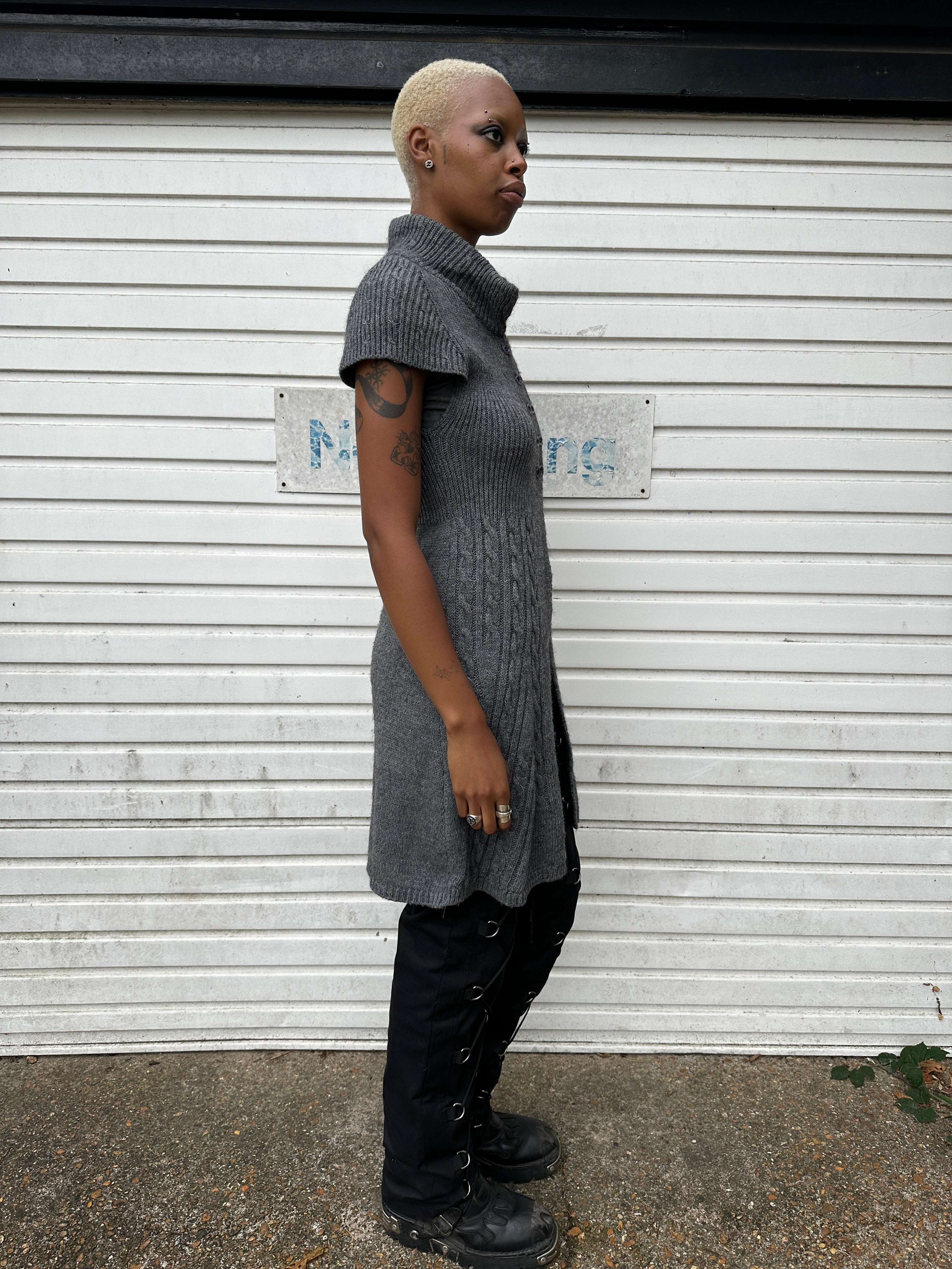 Vintage Mohair Italian Knit Maxi Cardigan (S/M)