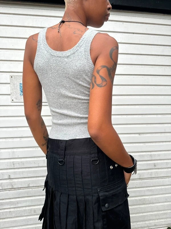 Vintage IKKS French Vintage Embroidered Knit Vest (S)
