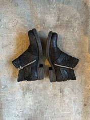 Vintage Airstep AS.98 Moto Biker Black Ankle Boots (US 6-6.5)
