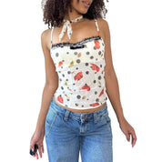 Intimissimi Polka Dot Mesh Bustier (S)