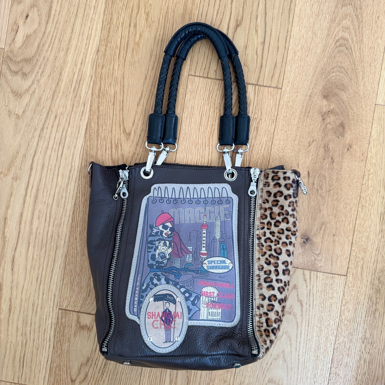 Vintage Barbara Rihl Leather Shoulder Bag