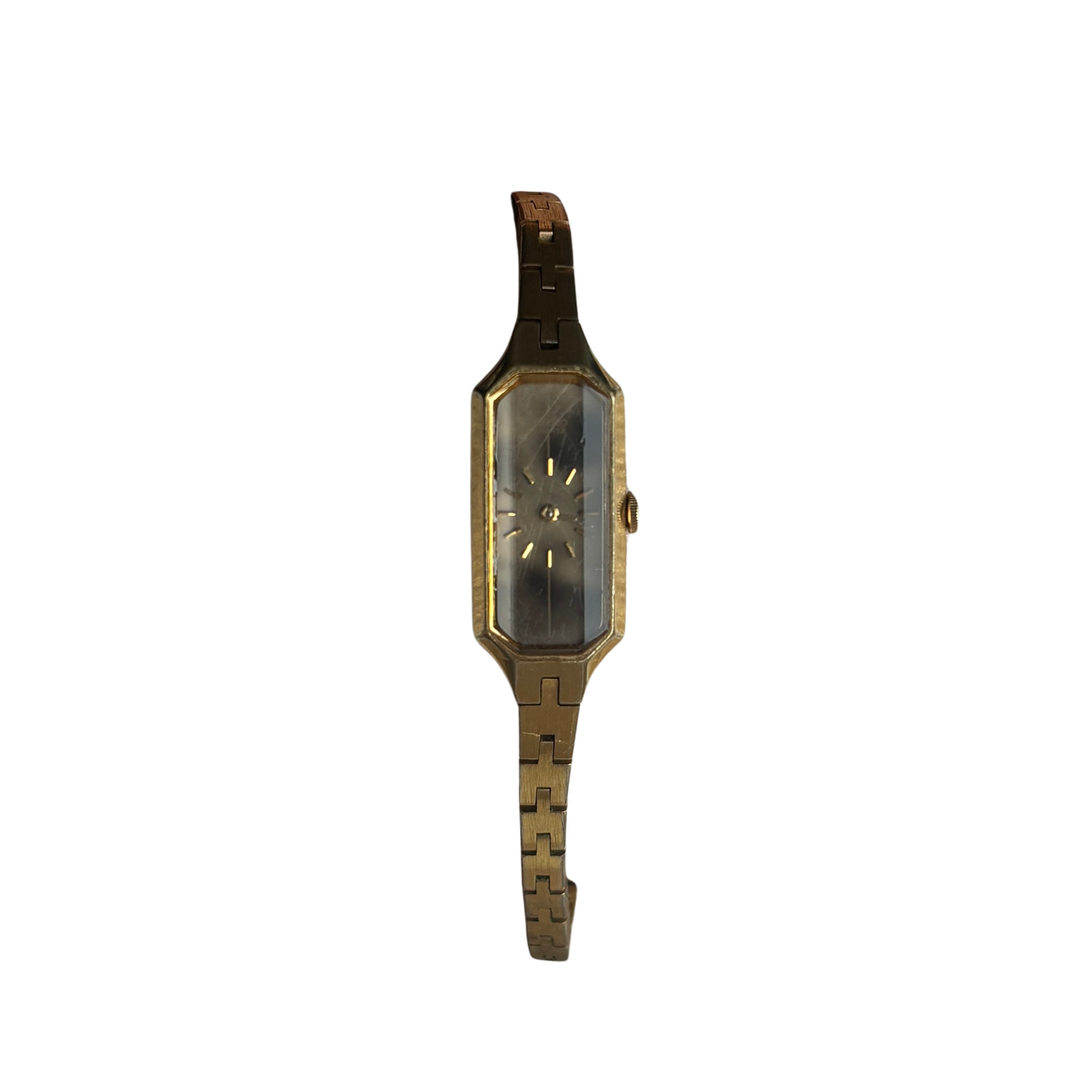 80s Gold Plated Marble Seiko Watch