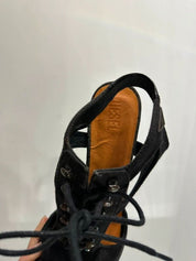 Vintage Diesel Lace up Open Toe Strap Stiletto Heels (US 8)