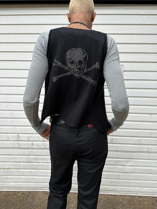 Vintage Zadig & Voltaire Cashmere Skull Cropped Gilet (S)
