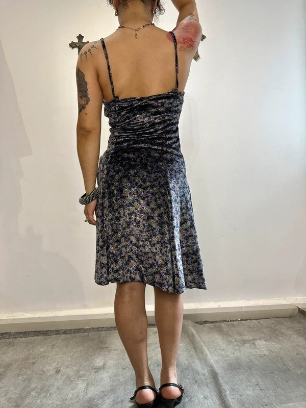 True Vintage Italian Floral Midi Dress (S)