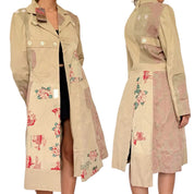 Deadstock Custo Barcelona Floral Trench Coat (L)