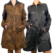 Reversible Leopard Lace or Black Jacket (M)