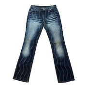 Italian Vintage Y2K Distressed Jeans (XS/S)