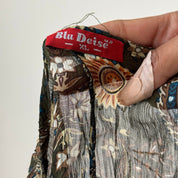 Vintage Mesh Tunic with Embellished Collar (S/M)