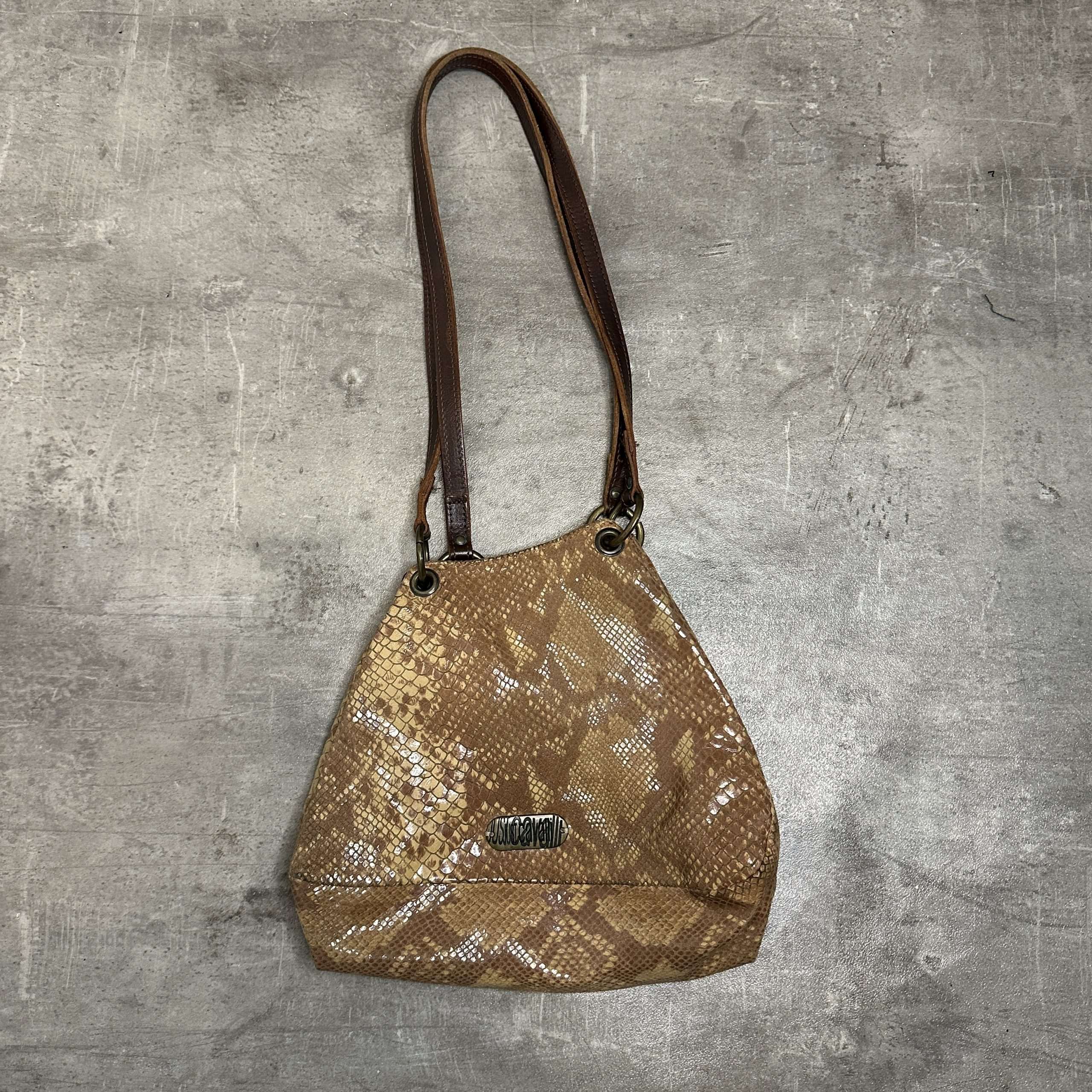Vintage Snakeskin Designer Cavalli Bag