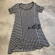 Vintage Killah Miss Sixty Striped Mini Dress (M)