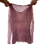 Vintage Italian Dusty Pink Mesh Top (M)