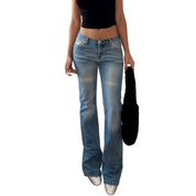 Vintage Italian Light Wash Flare Jeans (S)