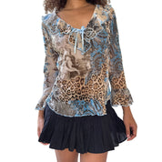 Vintage French Mesh Renaissance Top (M/L)