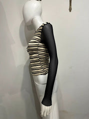 Vintage Stripe Mesh Longsleeve (XS/S)
