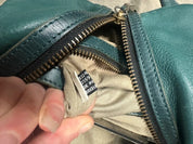 Vintage Diesel Leather Slouch Teal Bag