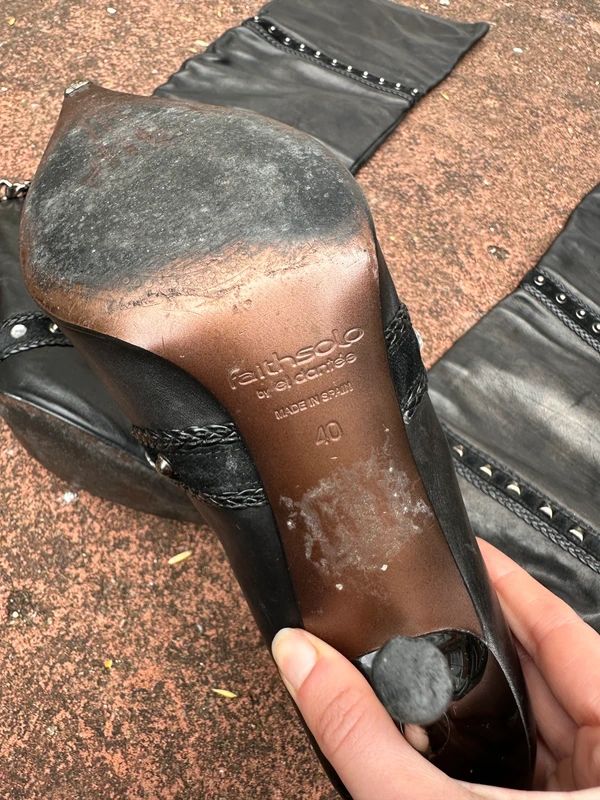 Vintage Faith El Dantée  Over the Knee Stiletto Boots (UK 7 EU 40 US 9)