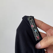 Vintage Baroque Tapestry Print Mesh Top (S)