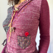 Italian Vintage Mohair Wool Cardigan (S)