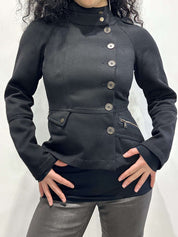 Vintage Armani Black Military Jacket (S)
